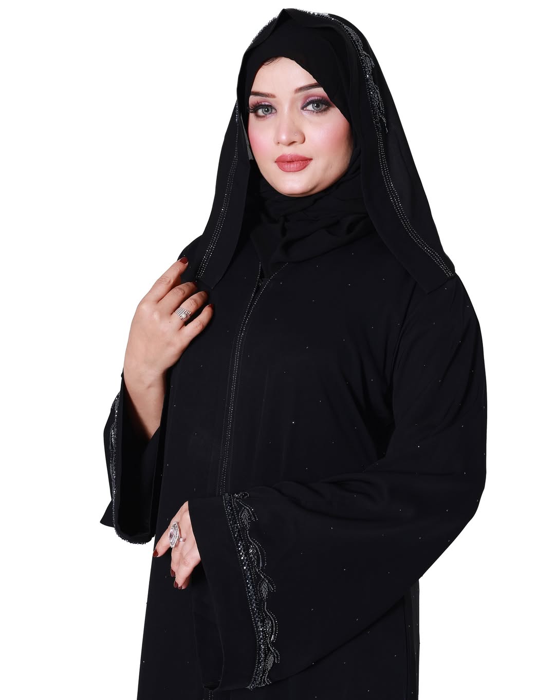 Graceful Straight-Cut Abaya
